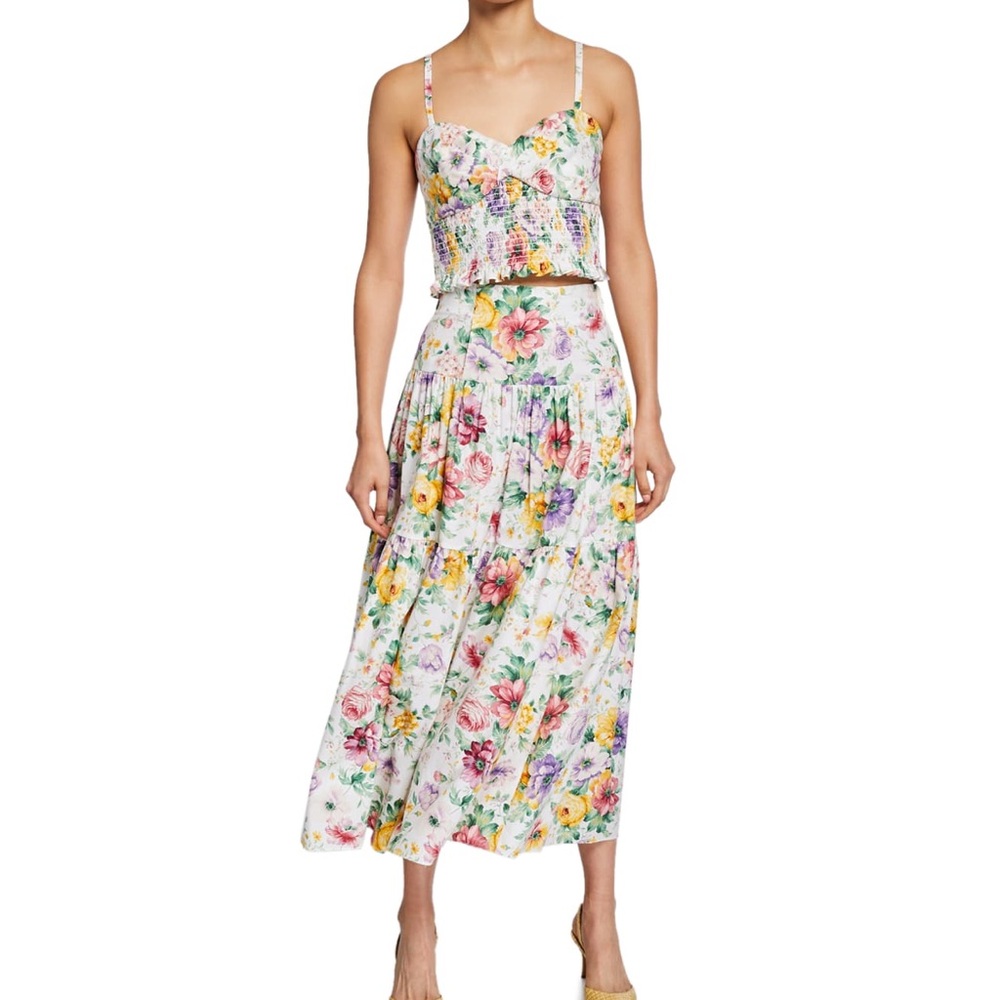 PETERSYN Rocco Floral Tiered Skirt